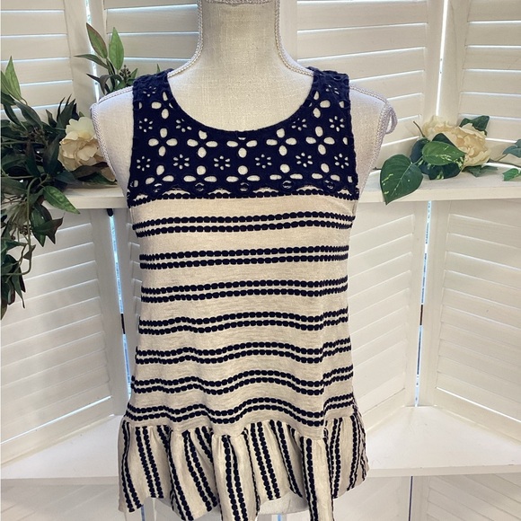 Free People Mollys Retro Black and Tan Tank Top for Effortless Style 1313 - Picture 2 of 9